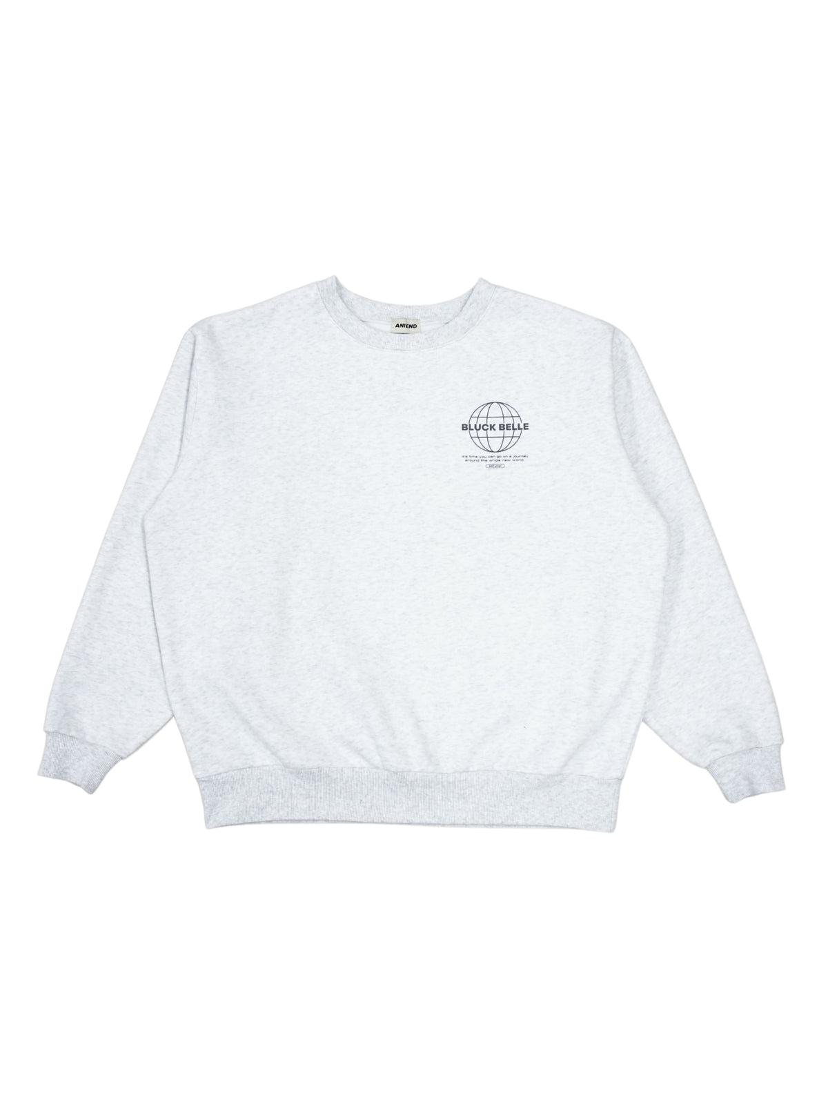 Oversized sweat trainer(ICE GRAY)