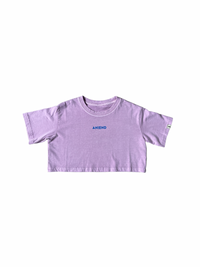 Logo pigment short tee(PURPLE)