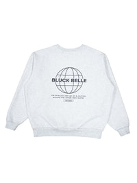 Oversized sweat trainer(ICE GRAY)