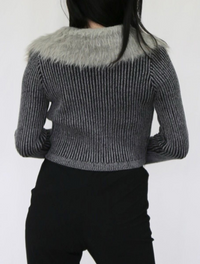 【9月20日発送】Vintage fur zip tops