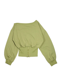 Back chuck off shoulder top