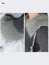 【9月20日発送】Vintage fur zip tops