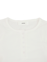 Henry neck round tee(3color)