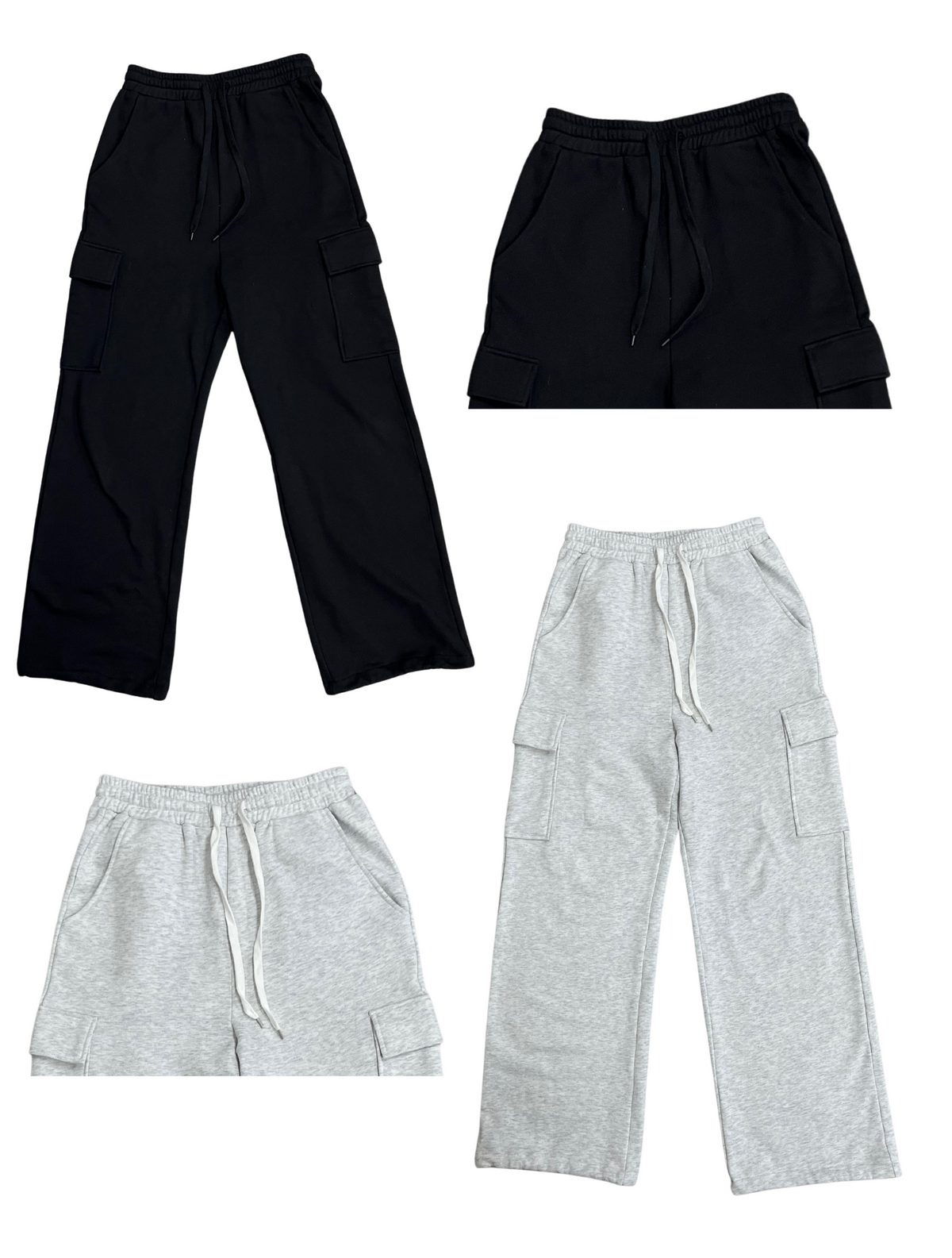 Short half zip & cargo sweat setup