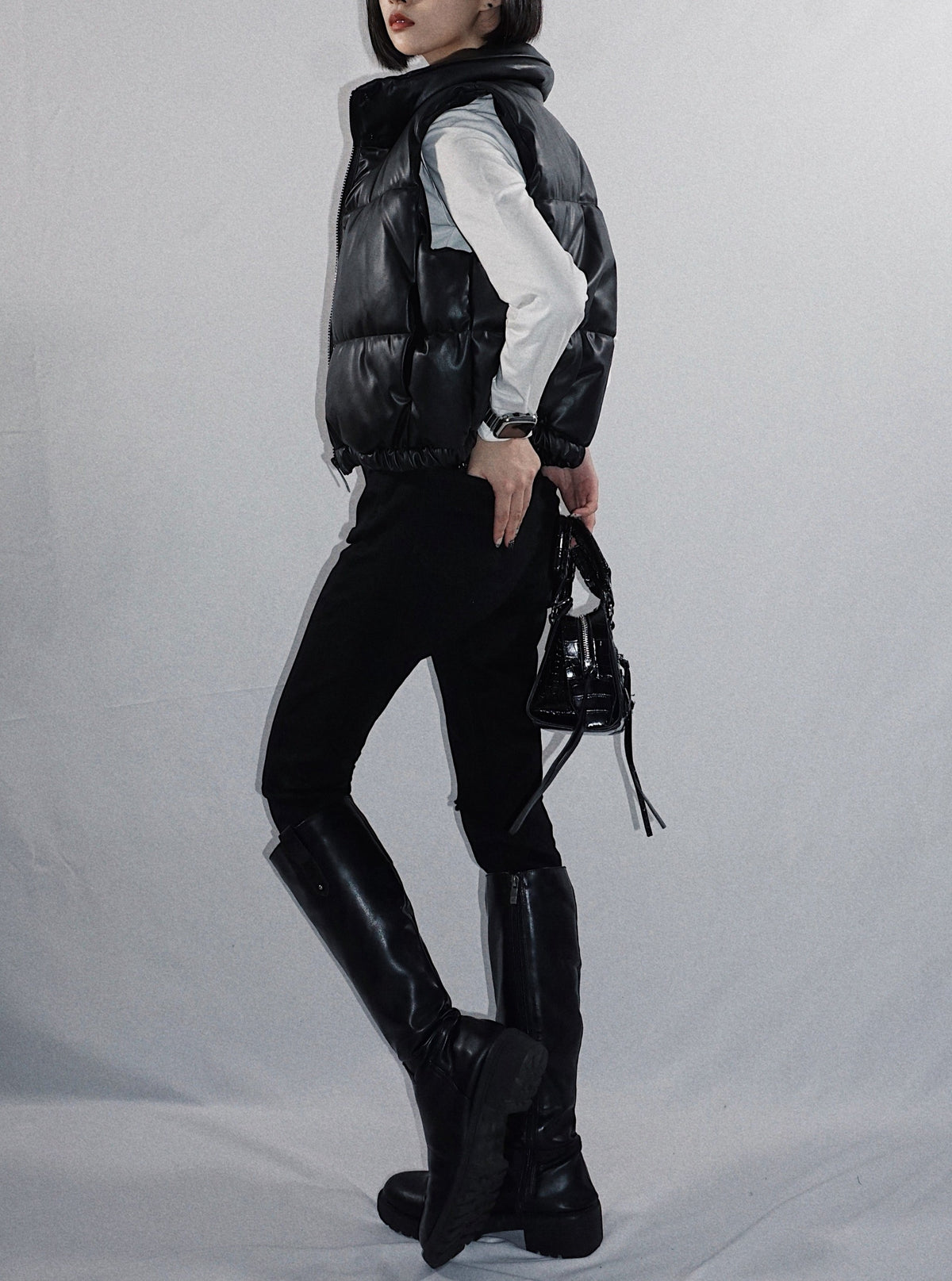 Damaged denim skinny