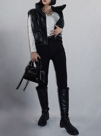 Damaged denim skinny