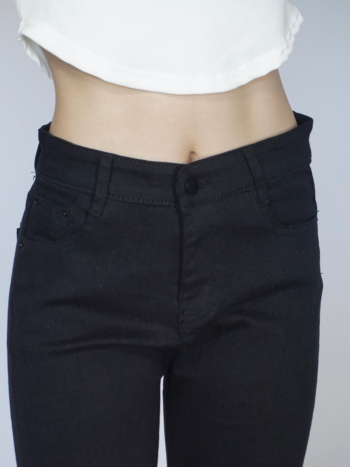 Damaged denim skinny