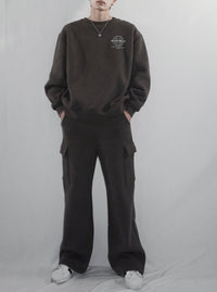 Oversized sweat trainer(CHARCOAL)