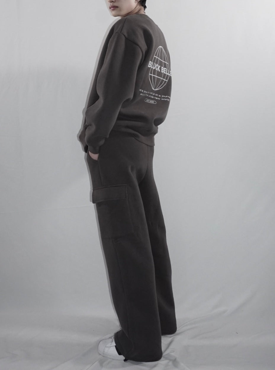Oversized sweat trainer(CHARCOAL)