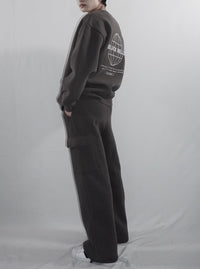 Oversized sweat trainer(CHARCOAL)