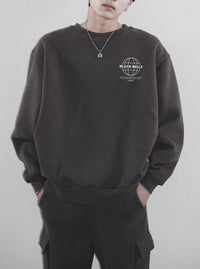Oversized sweat trainer(CHARCOAL)