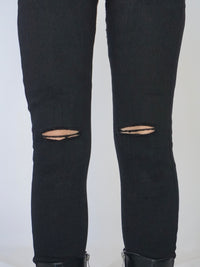 Damaged denim skinny