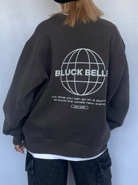 Oversized sweat trainer(CHARCOAL)