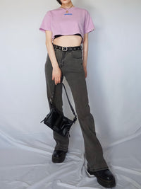 Logo pigment short tee(PURPLE)