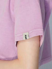 Logo pigment short tee(PURPLE)