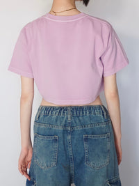 Logo pigment short tee(PURPLE)