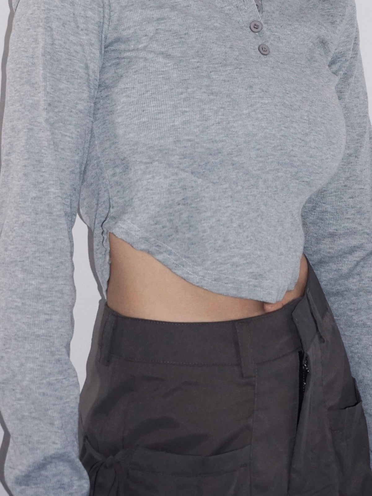 Henry neck round tee(3color)