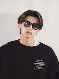 【1万円以上のお買い物でプレゼント】Wide frame color glass(BLUE)