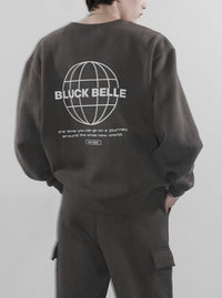 Oversized sweat trainer(CHARCOAL)