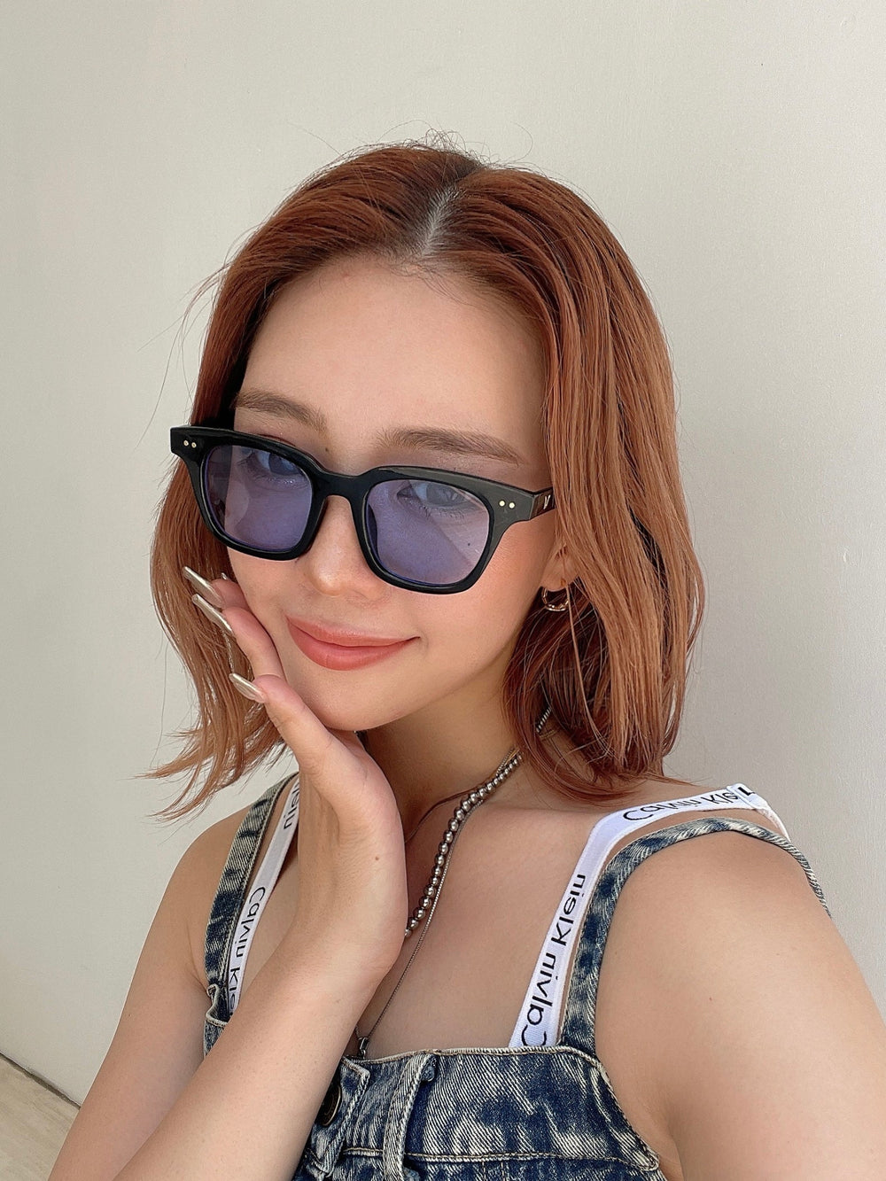 【1万円以上のお買い物でプレゼント】Wide frame color glass(BLUE)