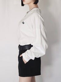 AD point logo long tee(WHITE)