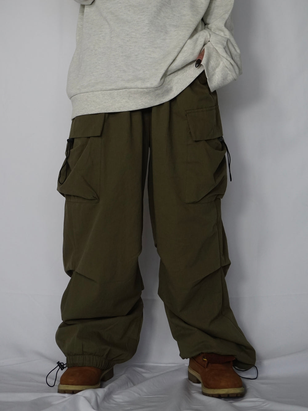 Loose 2way cargo pants(KHAKI)