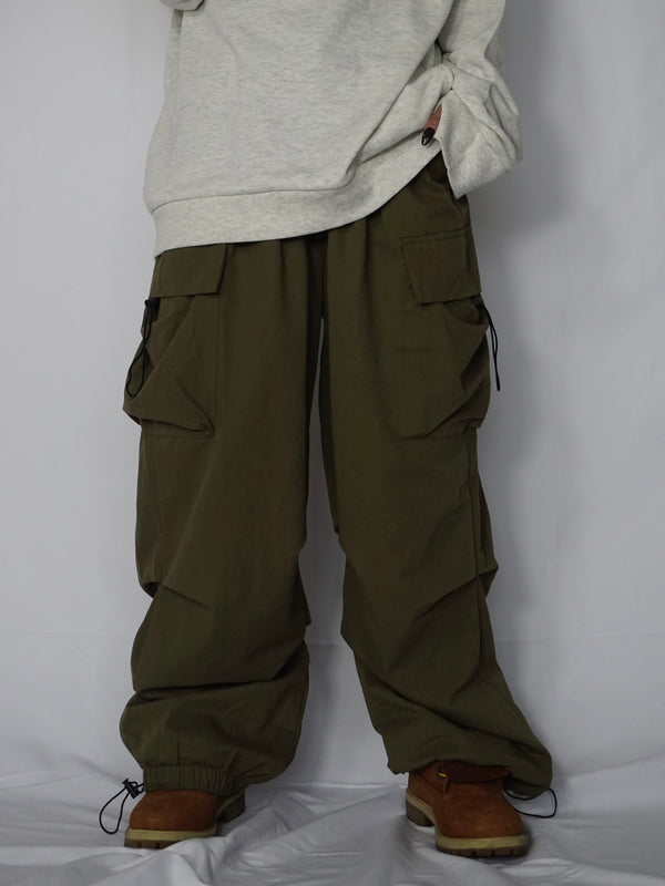 Loose 2way cargo pants(KHAKI)