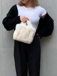 Fluffy mini tote bag (five colors)