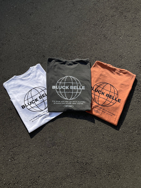 Vintage big silhouette tee(ORANGE)