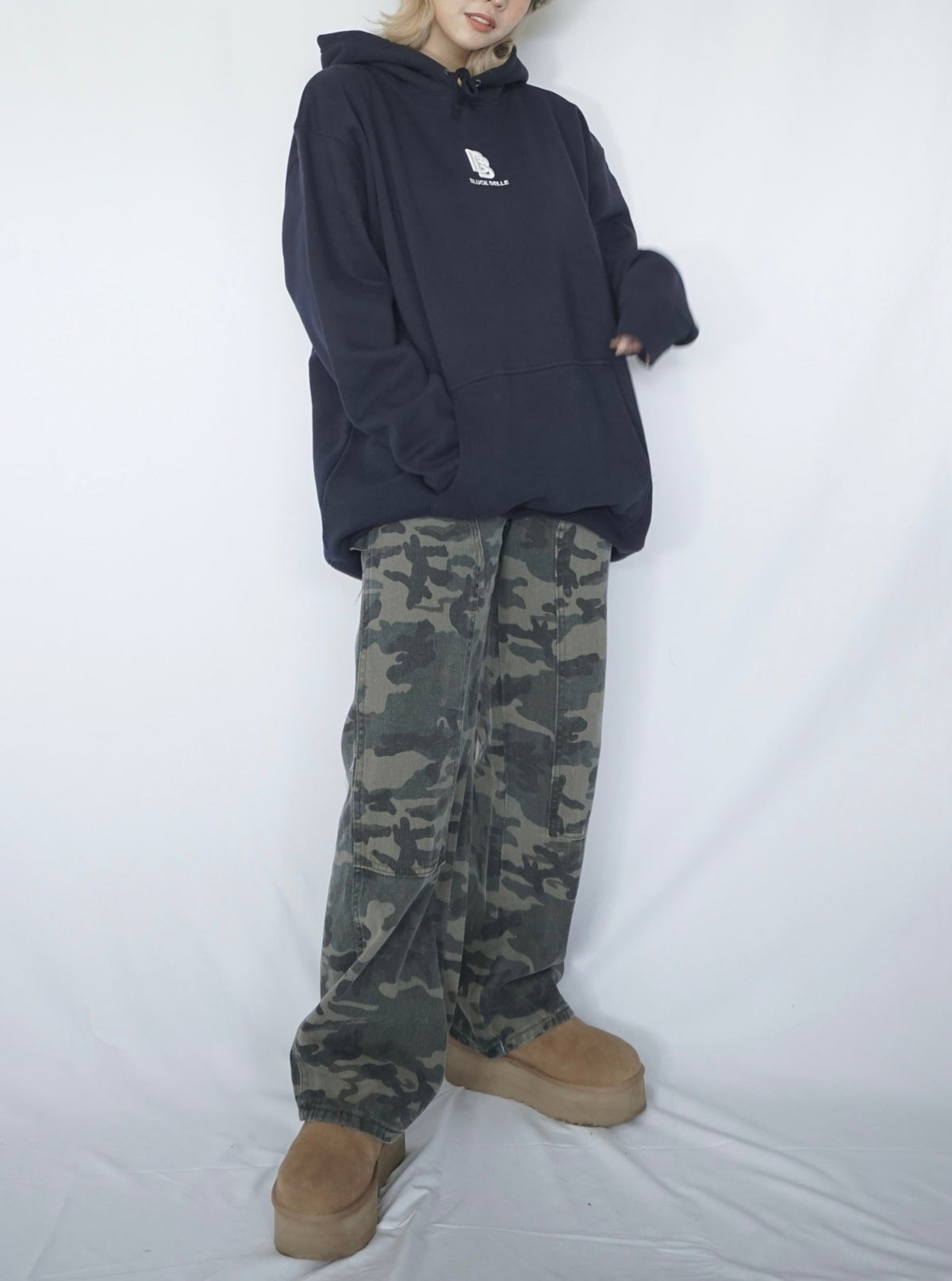 BB original logo hoodie(NAVY)