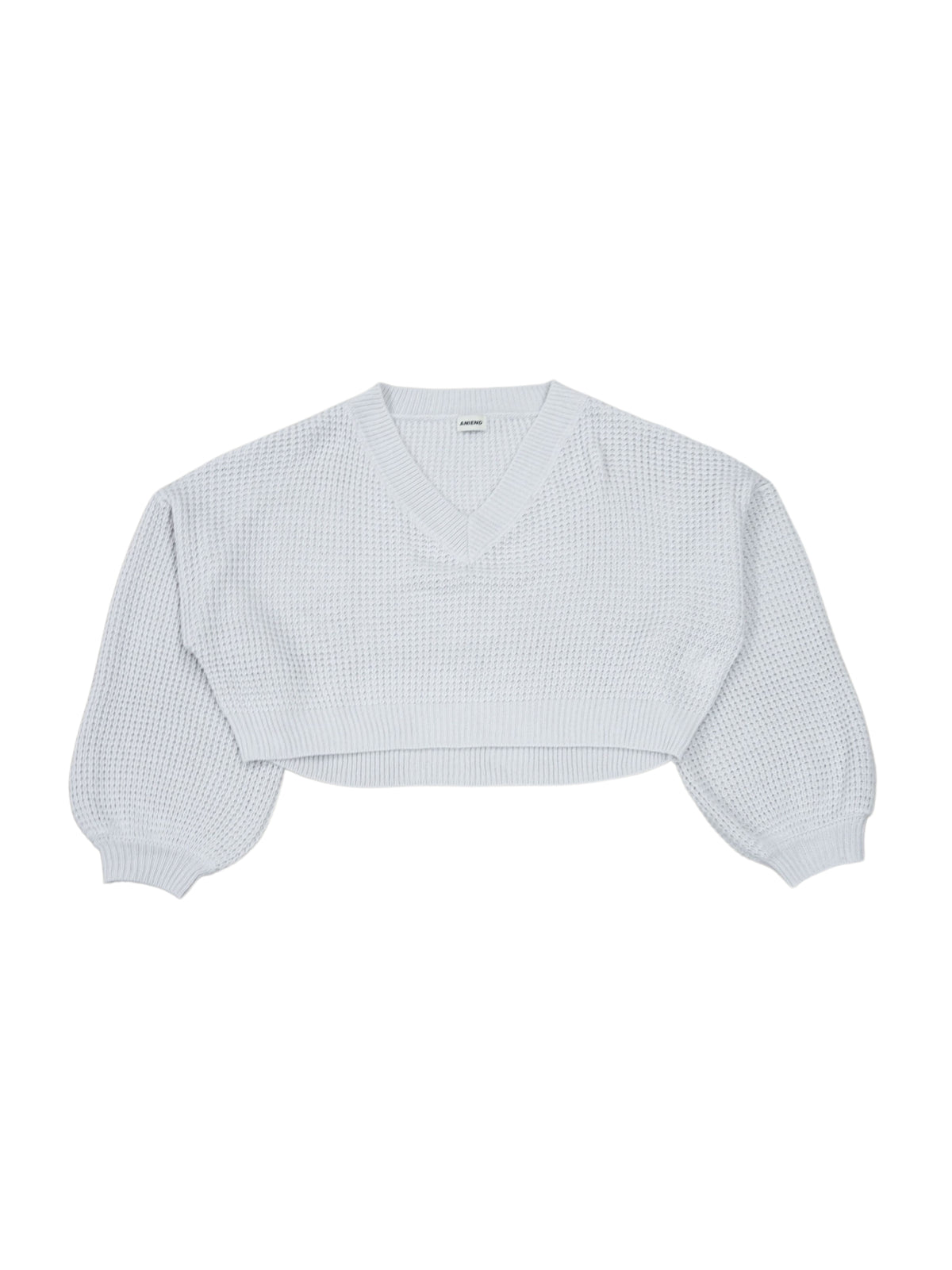 Low gauge feminine knit (WHITE GRAY)