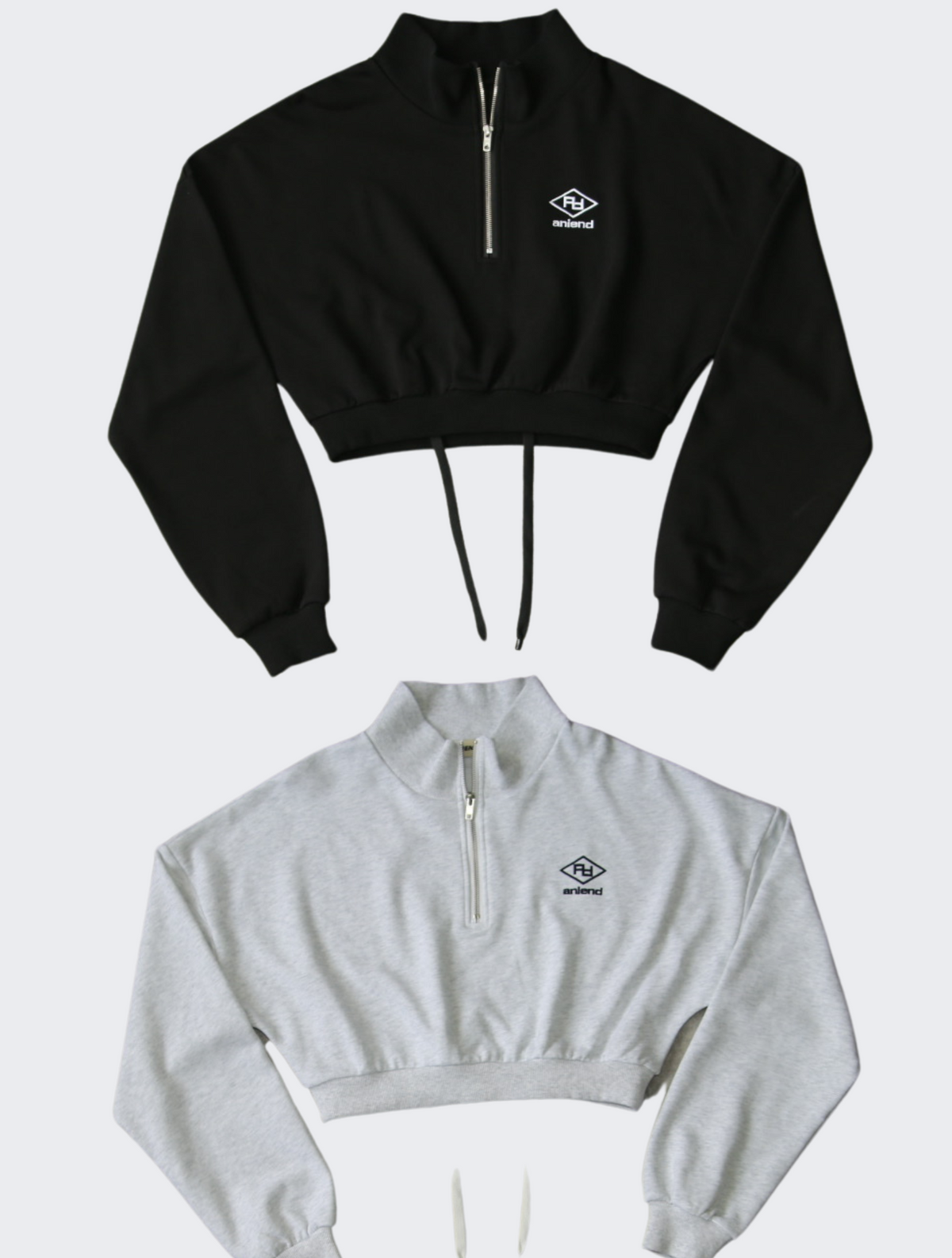 2way cropped half zip – ANIEND 2way cropped half zip – ANIEND