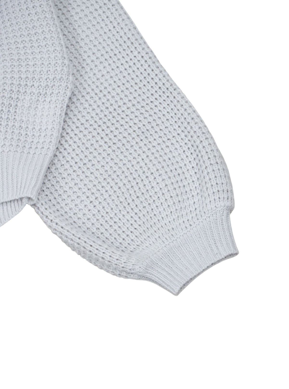 Low gauge feminine knit (WHITE GRAY)