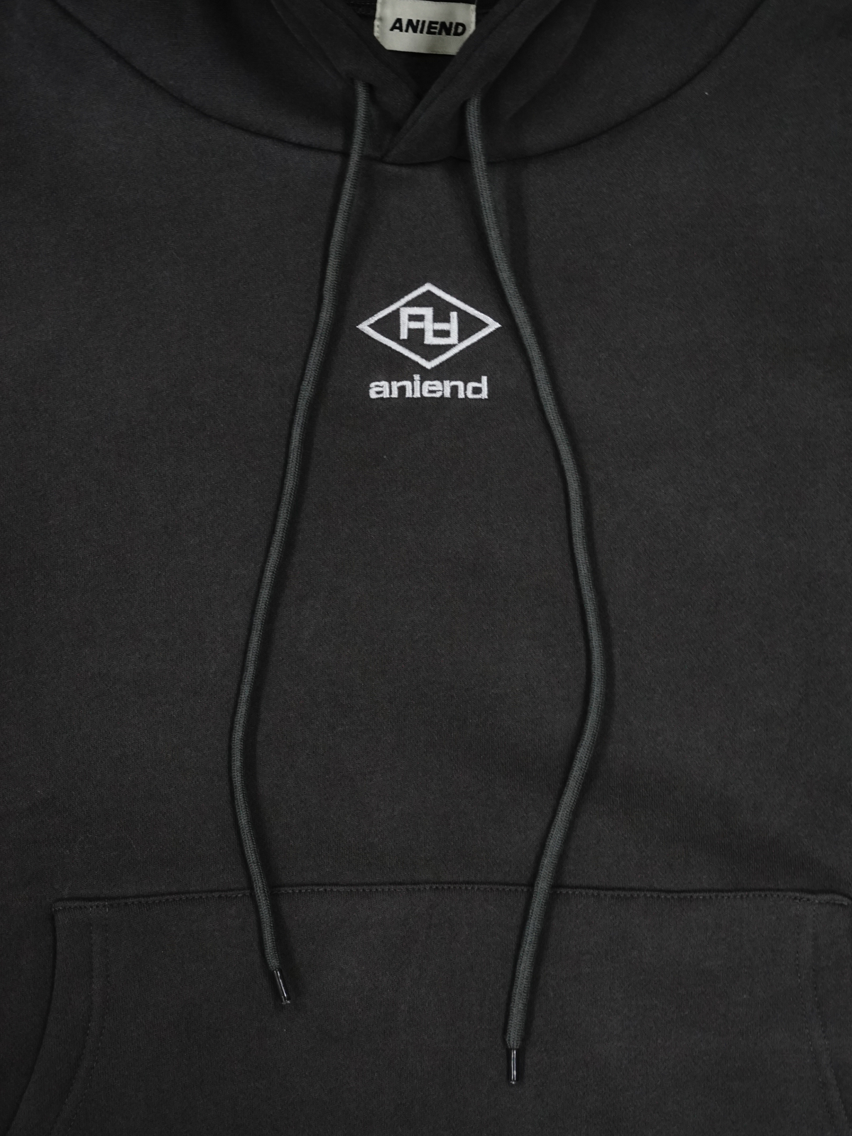 ANEIND original logo hoodie（CHARCOAL）