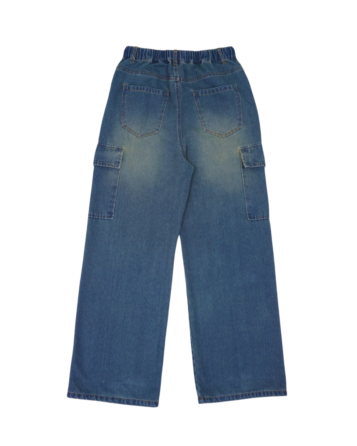 Waist rope cargo denim(BLUE) – ANIEND Waist rope cargo denim(BLUE) – ANIEND