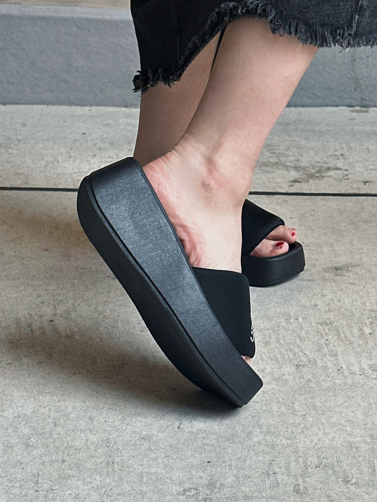 R-stone slide sandals