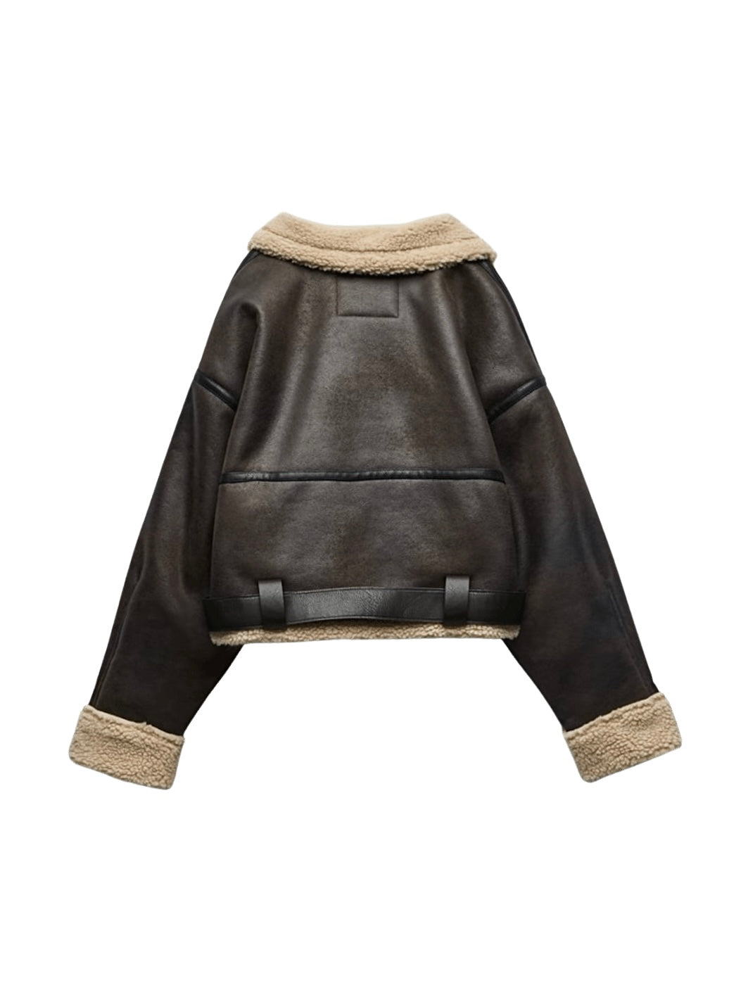 Short boa flight blouson