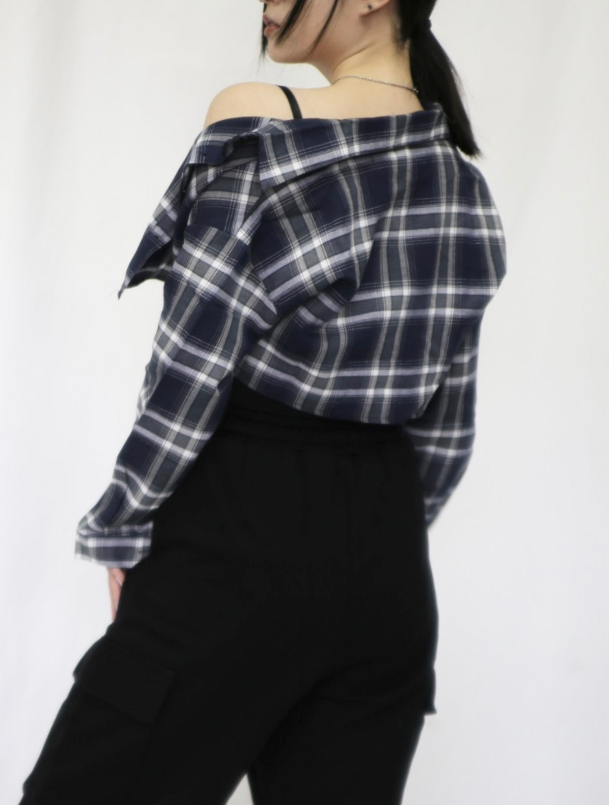 【9月20日発送】Retro plaid short shirt