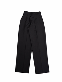 High waist tapered pants（BLACK）