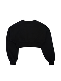 Cropped ＆ ２way cargo sweat setup（BLACK）