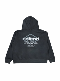ANEIND original logo hoodie（CHARCOAL）
