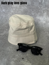 Cloche bucket hat（OFF WHITE）＆Glass set