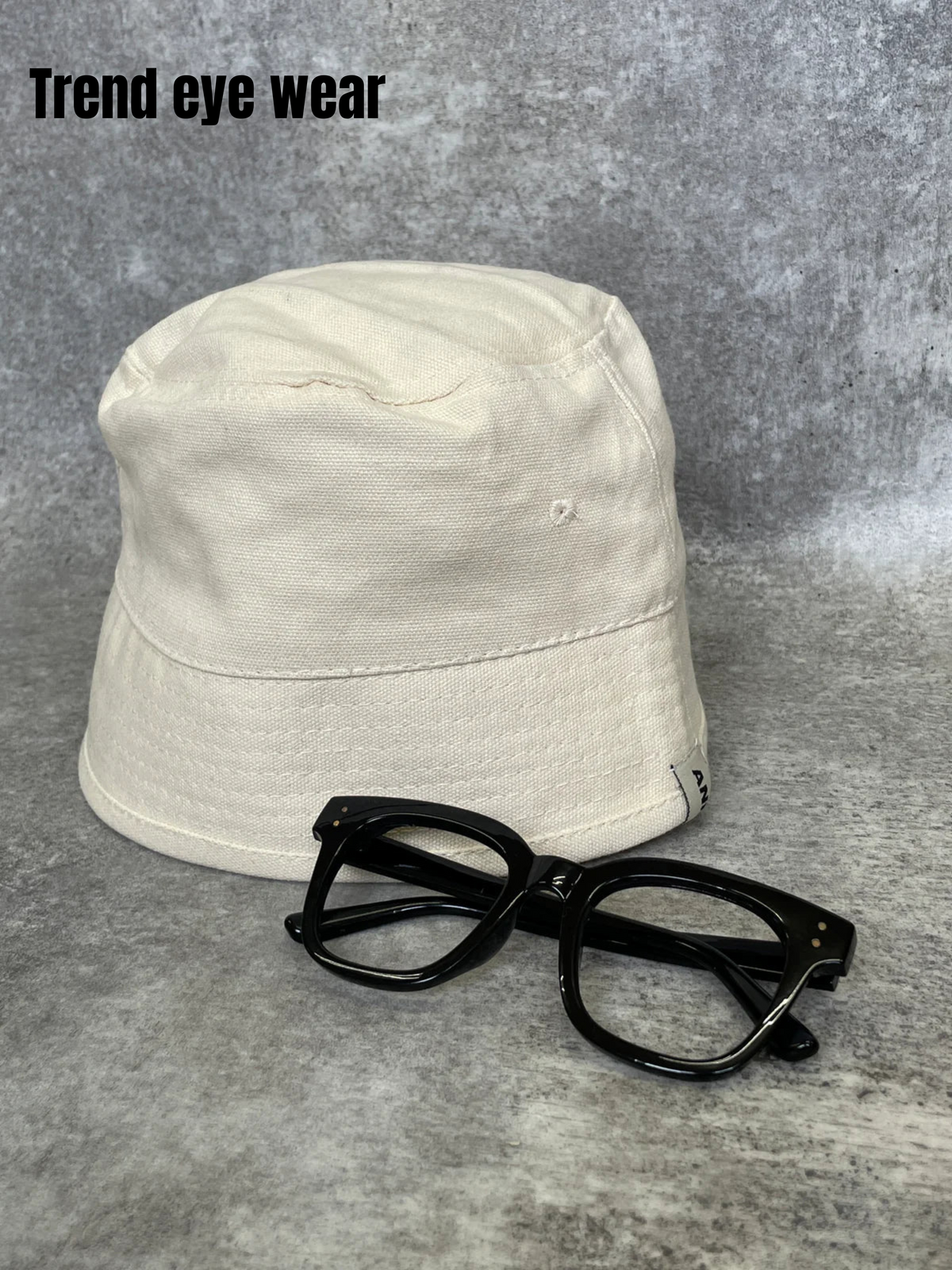 Cloche bucket hat（OFF WHITE）＆Glass set