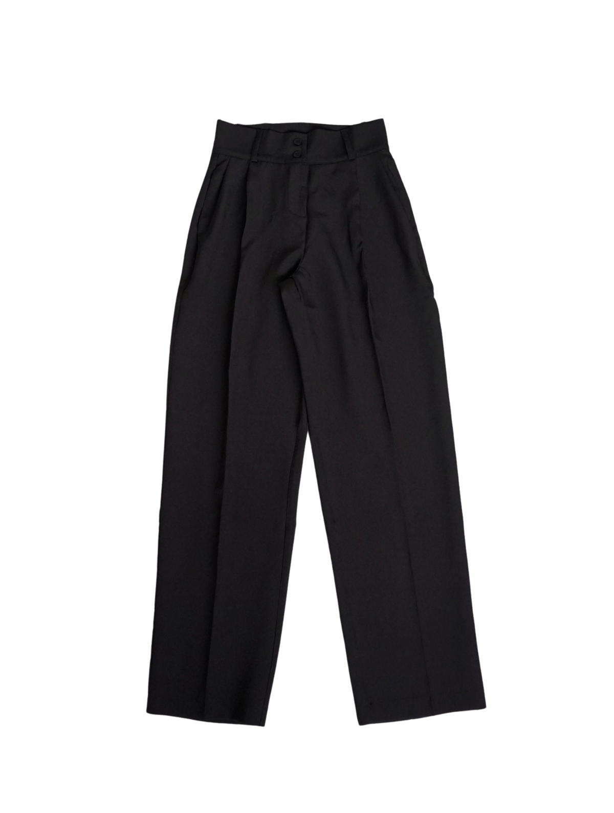 High waist tapered pants（BLACK）