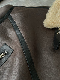 Short boa flight blouson