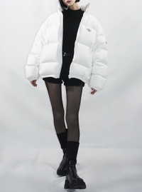 White light down blouson