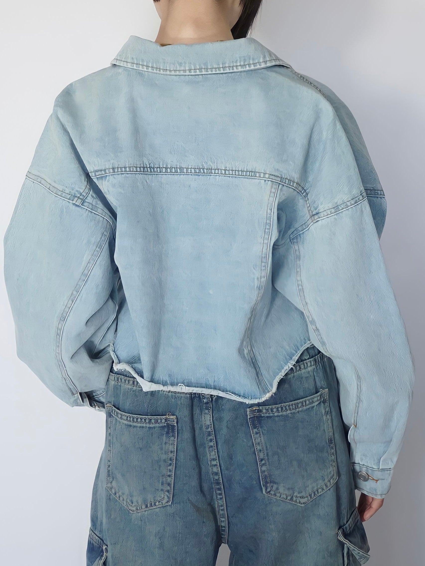 Color stitch short jacket（BLEACH） – ANIEND