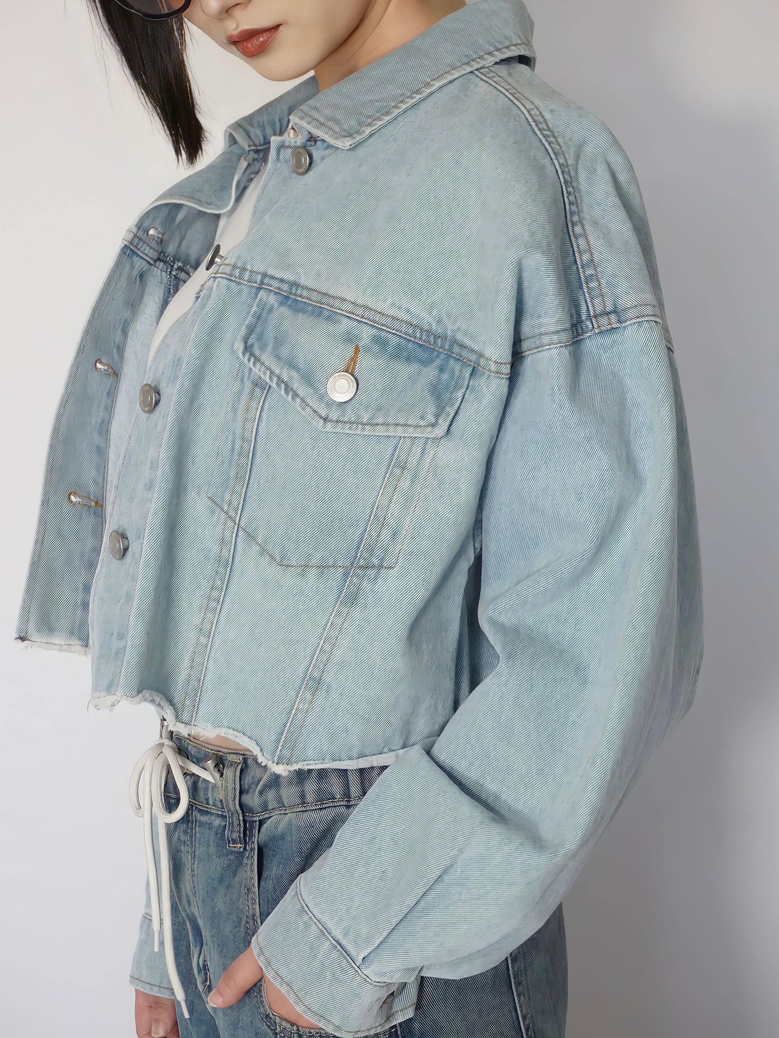 Color stitch short jacket（BLEACH） – ANIEND