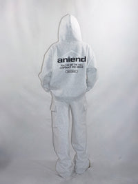 ANEIND original logo hoodie（ICE GRAY）