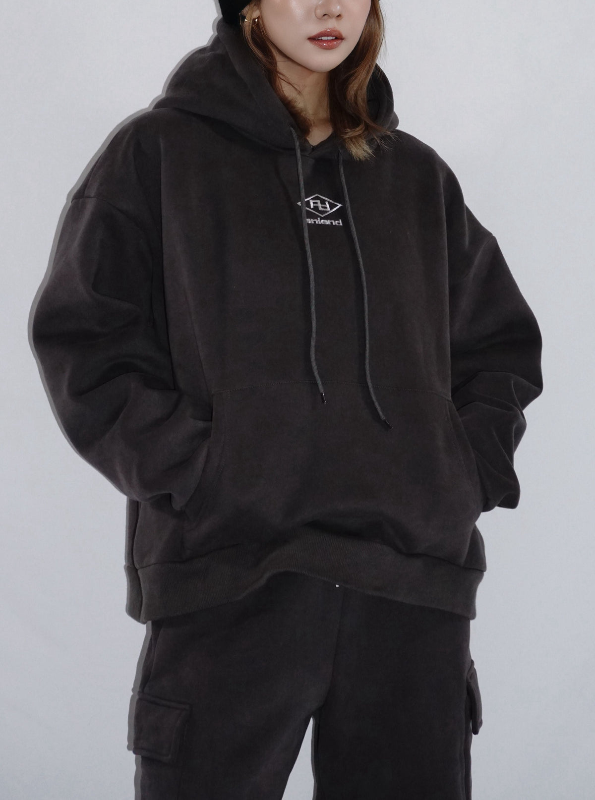 Hoodie＆２way cargo sweat setup（CHARCOAL）